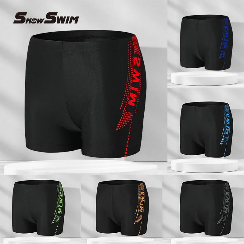 New Swimming Trunks Men's Anti-embarrassment Comfortable Hot Spring Trunks Adult Swimming Trunks, Oversized Swimming Trunks