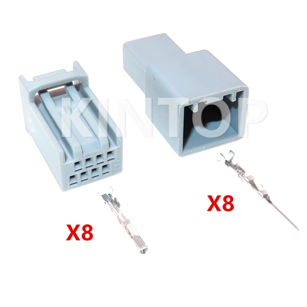 1 Bộ 8 Chân Mini Tự Động Dòng Điện Thấp Unsealed Ổ Cắm Có Dây MX34008SF1 Xe Ô Tô Nam Nữ Lắp Ghép Điện Dây Cổng Kết Nối