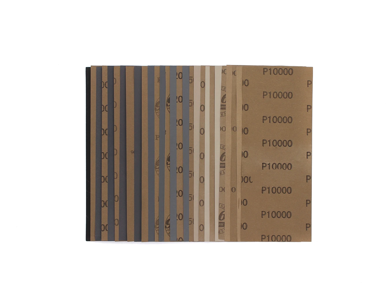 Papel de lija seco y húmedo, hojas de lijado de 9x3,6 pulgadas, papel de lija impermeable para lijado de madera automotriz, pulido de Metal y plástico, 10 Uds.