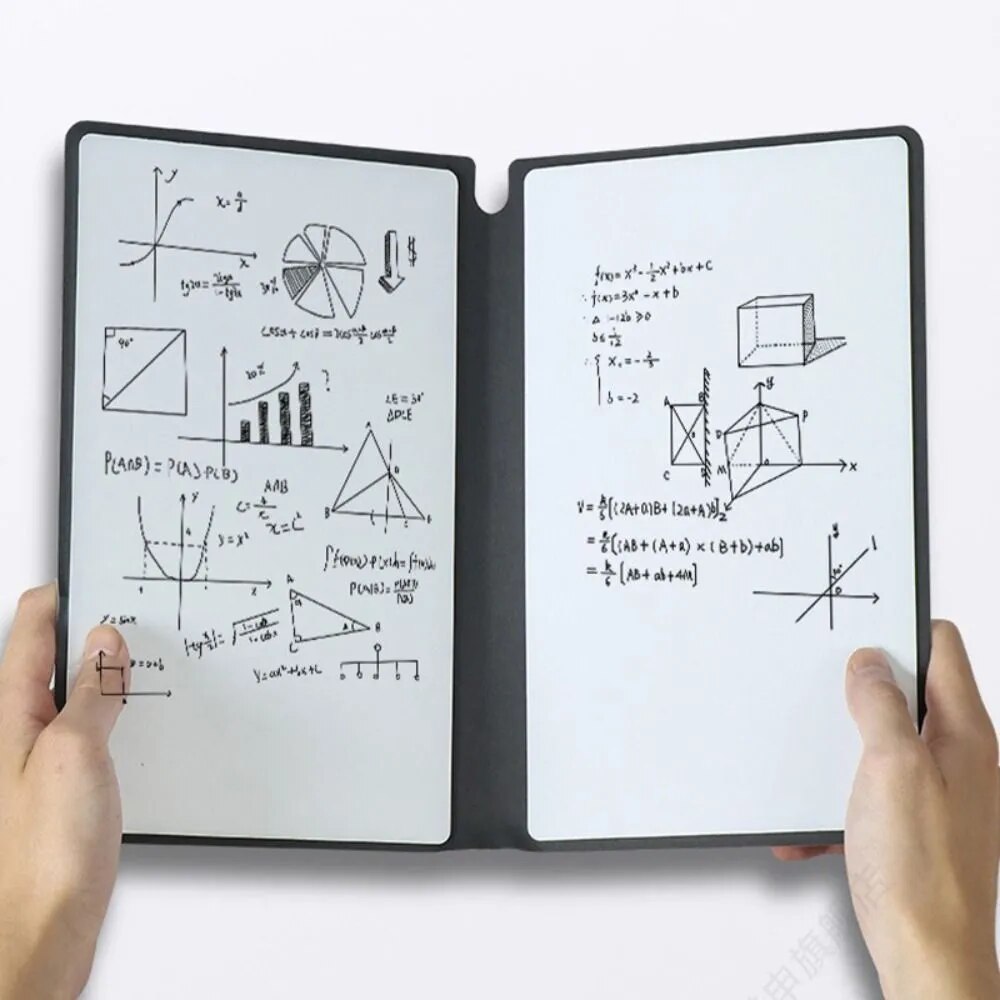 1-teiliges wiederverwendbares Whiteboard-Notizbuch-Set mit Whiteboard-Stift, Löschtuch, Leder, Notizblock, Wochenplaner, tragbar, stilvoll, Büro