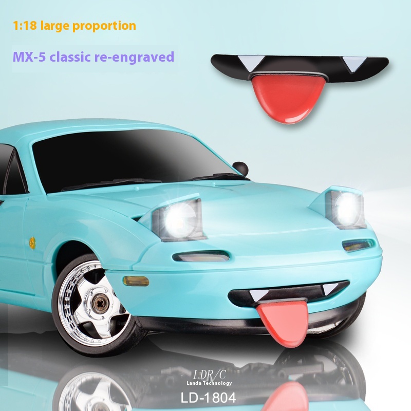 2024 nuevo LD1804 Mazda Mx5 versión Premium Rc Drift Car Rc coches con un giroscopio tracción en la rueda trasera coche de juguete juguetes de cumpleaños para chico