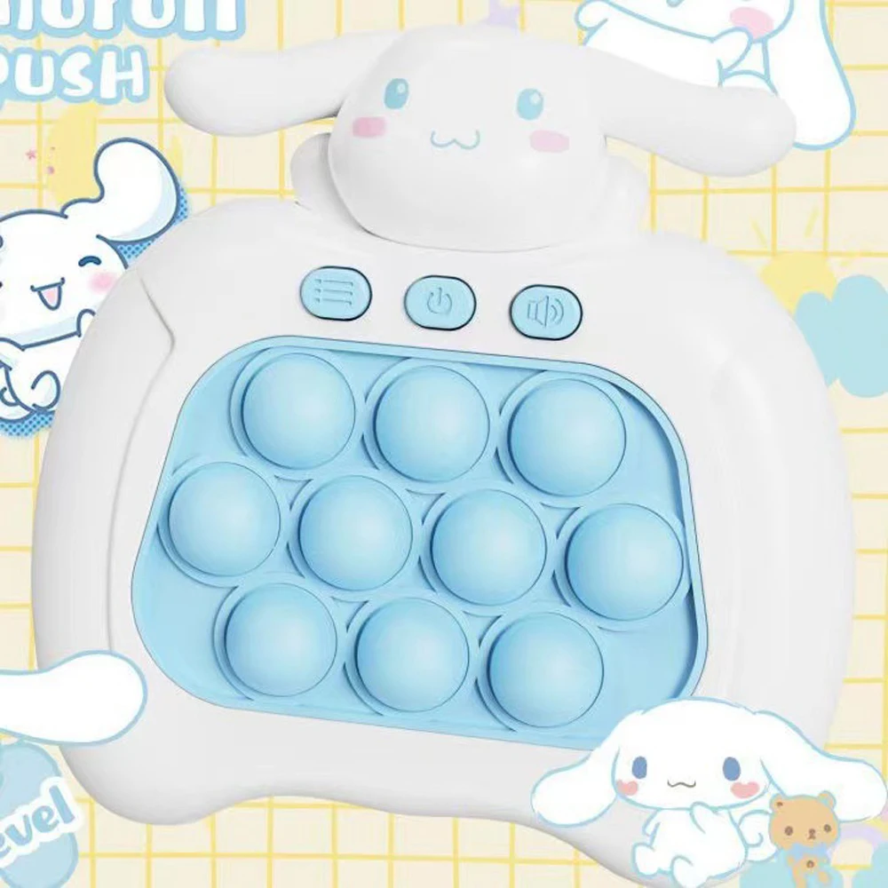 Sanrio Stitch Quick Push Bubbles เกมเด็กสนุก Whac-A-Mole บีบ Anti Stress Sensory Bubble Fidget ของเล่นของขวัญ