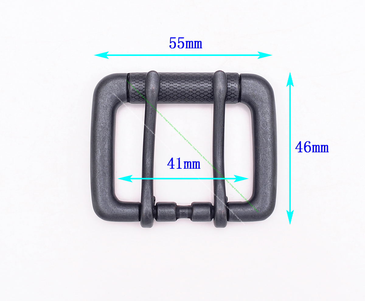 Ocidental Stong Cowboy para Homens, resistente Black End Bar, Duplo Pin Prong Clip, couro retangular cinto de couro fivela, 1,5"