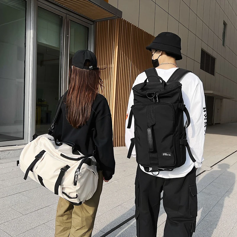 남자 대형 여행 숄더 백 방수 스포츠 더플 배낭 야외 수하물 팩 여행 버킷 배낭 기능 Mochila XA380C