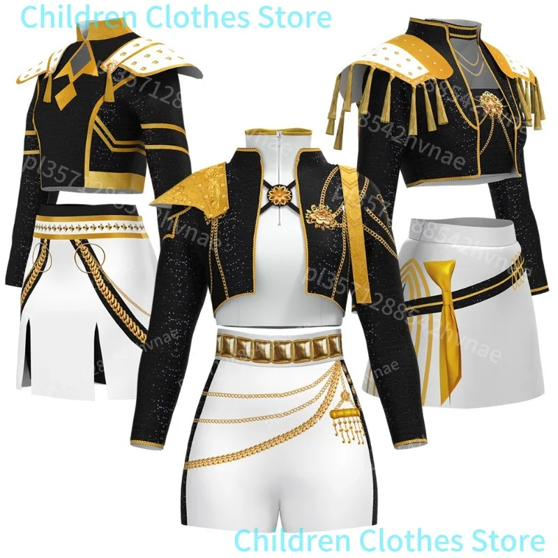 Disfraz de Cosplay de grupo para niñas, traje de cantante Cos para espectáculo en escenario, disfraz de Halloween para niños