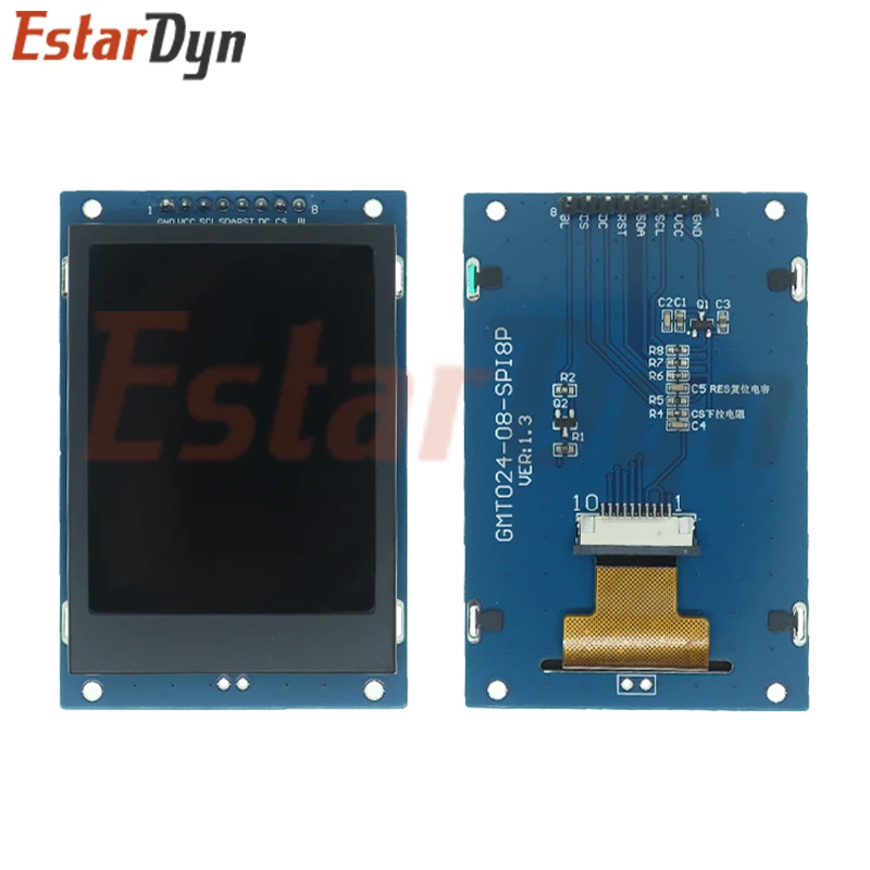 2,4 pulgadas TFT SPI 65K pantalla 240*320 pantalla inteligente 8P Drive IC ST7789 Drive IC módulo