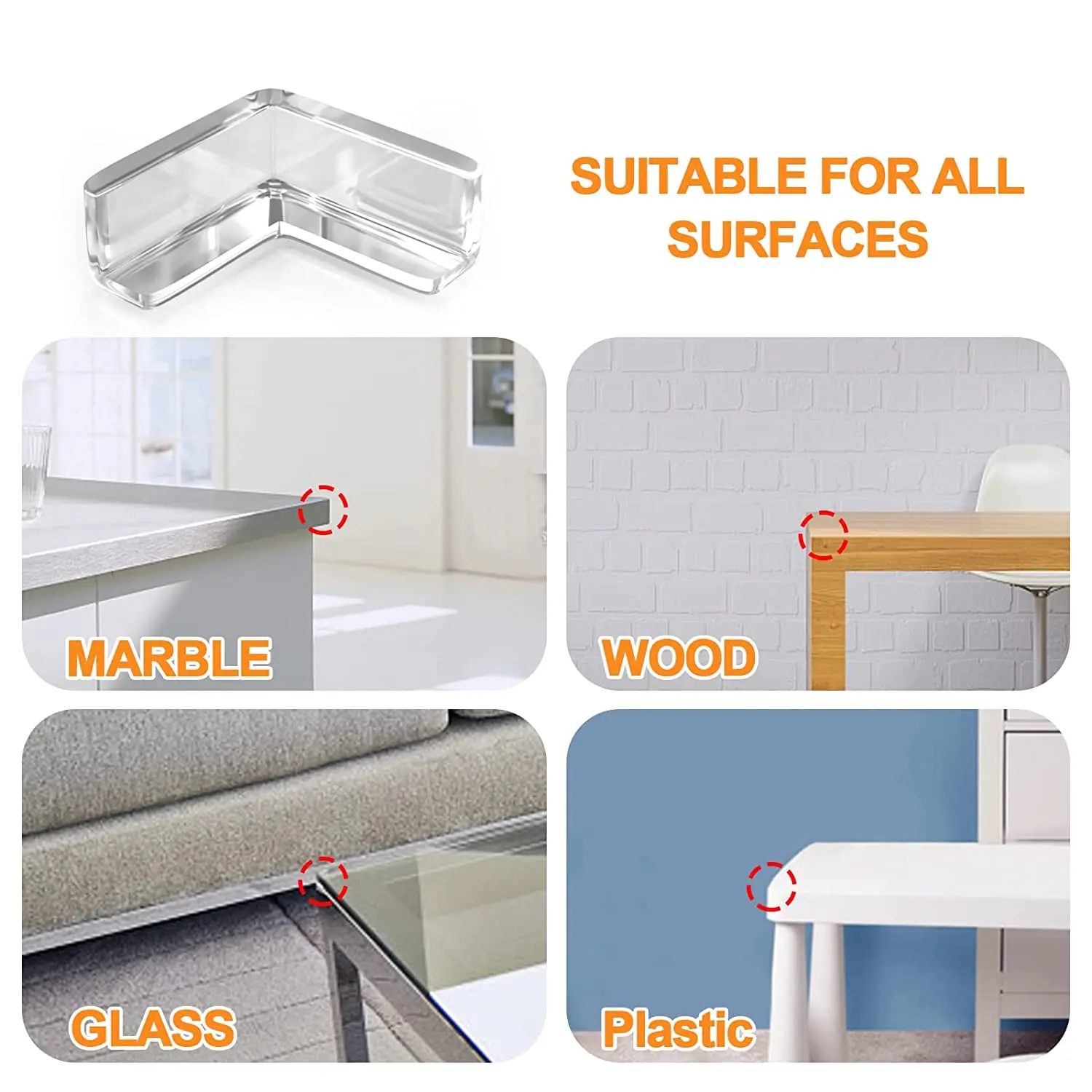 10 Chiếc An Toàn Cho Bé Silicone Bảo Vệ Bàn Góc Cạnh Vỏ Bảo Vệ Ổ Điện Trẻ Em Anticollision Vệ Binh