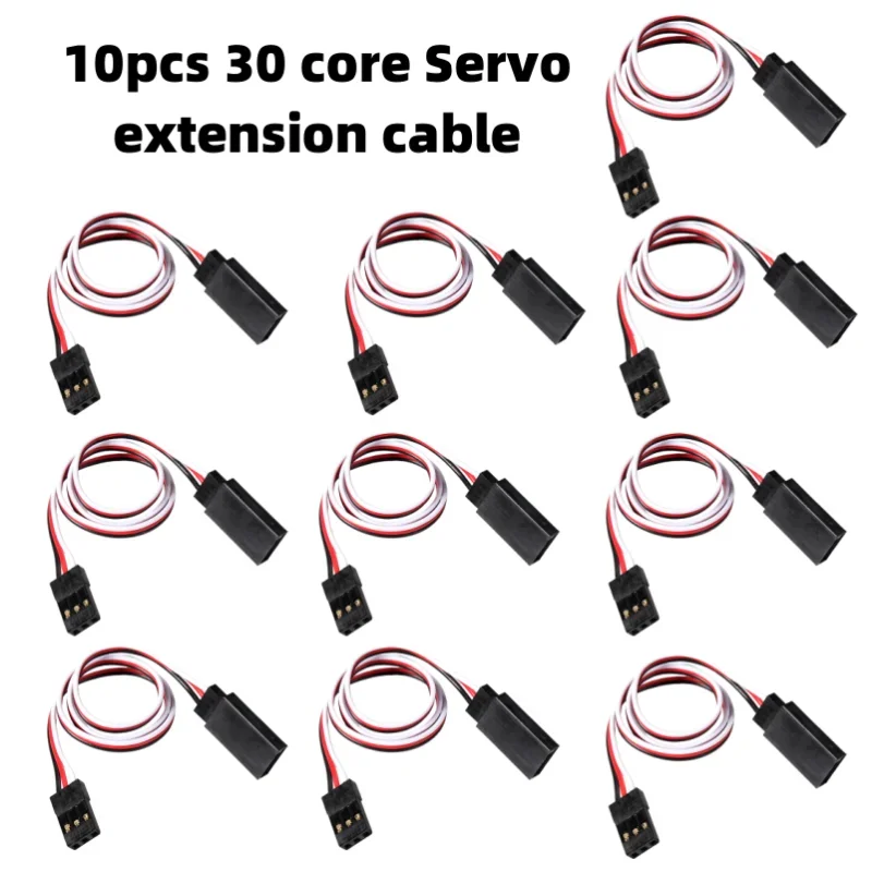 10pcs 100mm/150mm/200mm/300mm/500mm RC Servo Extension Cord Cable Wire Lead JR For Rc Helicopter Rc Drone