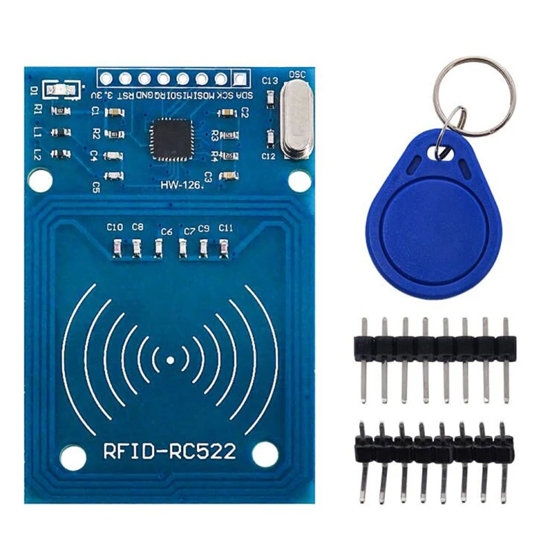 Módulo inalámbrico RFID IC MFRC-522 RC-522 RC522 IC KEY SPI escritor lector tarjeta IC proximidad para Arduino