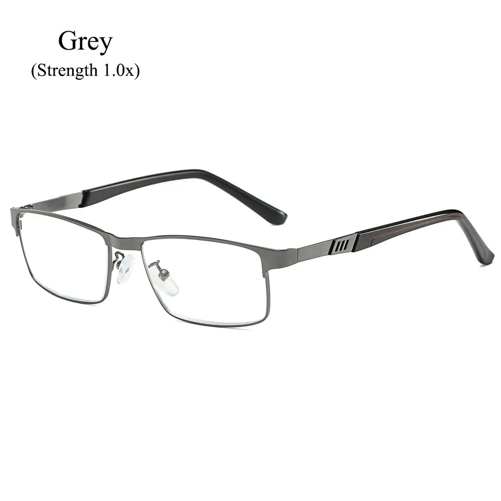 Lunettes De Lecture D'affaires En Acier Inoxydable Pour Hommes, Lunettes Optiques Presbyte Pour Lecteur, + 1.0, 2.0, 3.0, 4.0