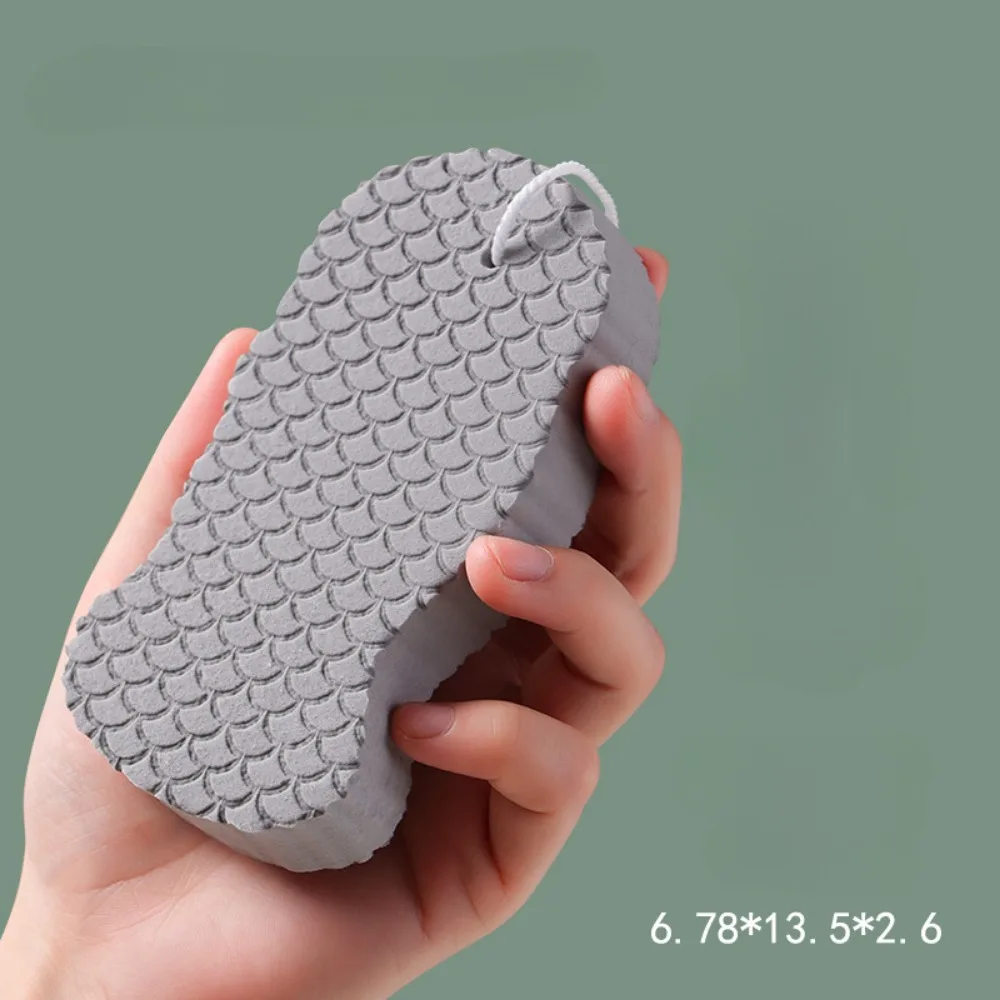 3D Bath Sponge Body Spa Scrubber Exfoliating Fish Scale Soft Painless Body Care Towel Cleanser Bathroom Bubble Shower Supplies