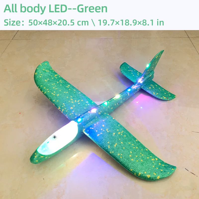 50/33 ซม.โฟมเครื่องบินเครื่องร่อนมือโยนเครื่องบิน Light Inertial Bubble Planes กลางแจ้งเปิดตัวเด็กของเล่นเด็กของขวัญ