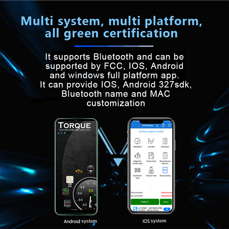 Мини ELM327 Bluetooth V2.1 OBD2 автомобильный диагностический сканер ELM 327 Bluetooth для Android/Symbian для протоколов OBDII