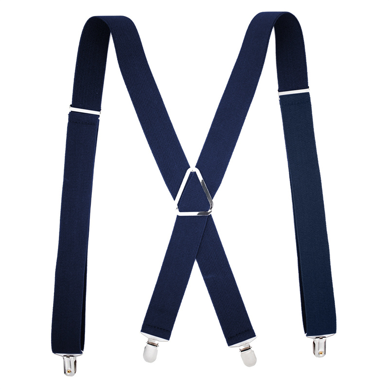 Bretelles élastiques en Polyester pour hommes et femmes, 2.5x110cm, 4 Clips, Vintage, pantalons à bretelles, Suspension de mariage pour jupes