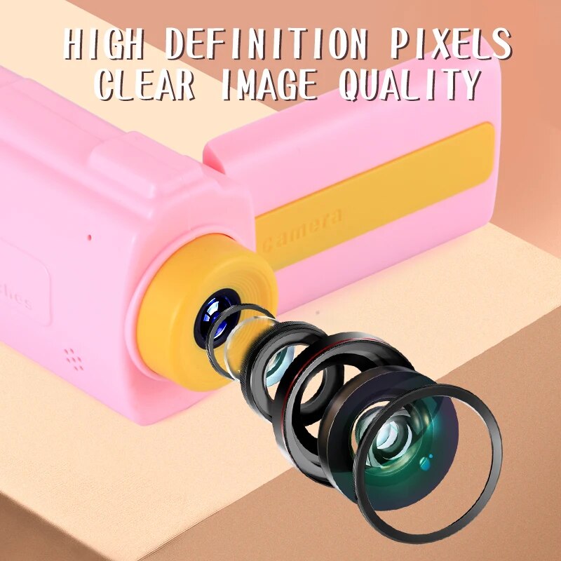 Kids Video Camcorder 1080P 20 MP High Resolution Portable Mini Digital Camera with 2.4 Inch Large Display Screen Birthday Gifts
