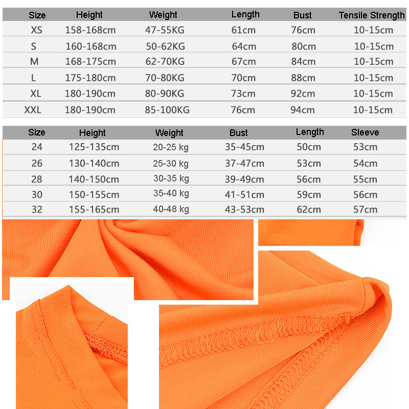Niños niños niño niña compresión correr Camiseta larga Fitness deporte baloncesto fútbol gimnasio ropa deportiva ropa de fútbol 25