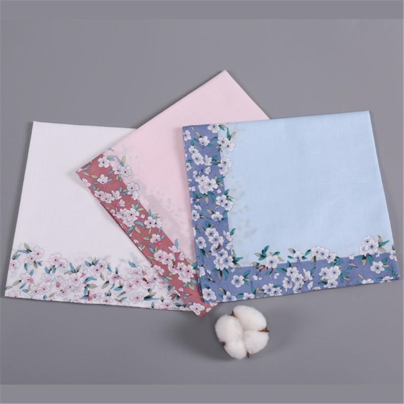 Pañuelo algodón para mujer, toalla algodón bolsillo lavable
