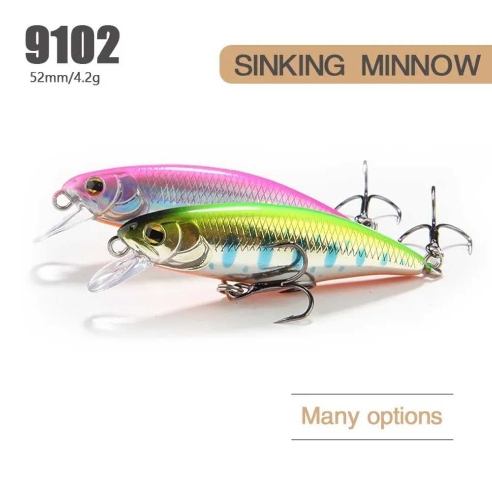 Heißes Modell Sinking Minnow Angelköder 52 mm 4,5 g Jerkbait Bass Pike Carkbait Wobbler Swimbait Professioneller harter Köder