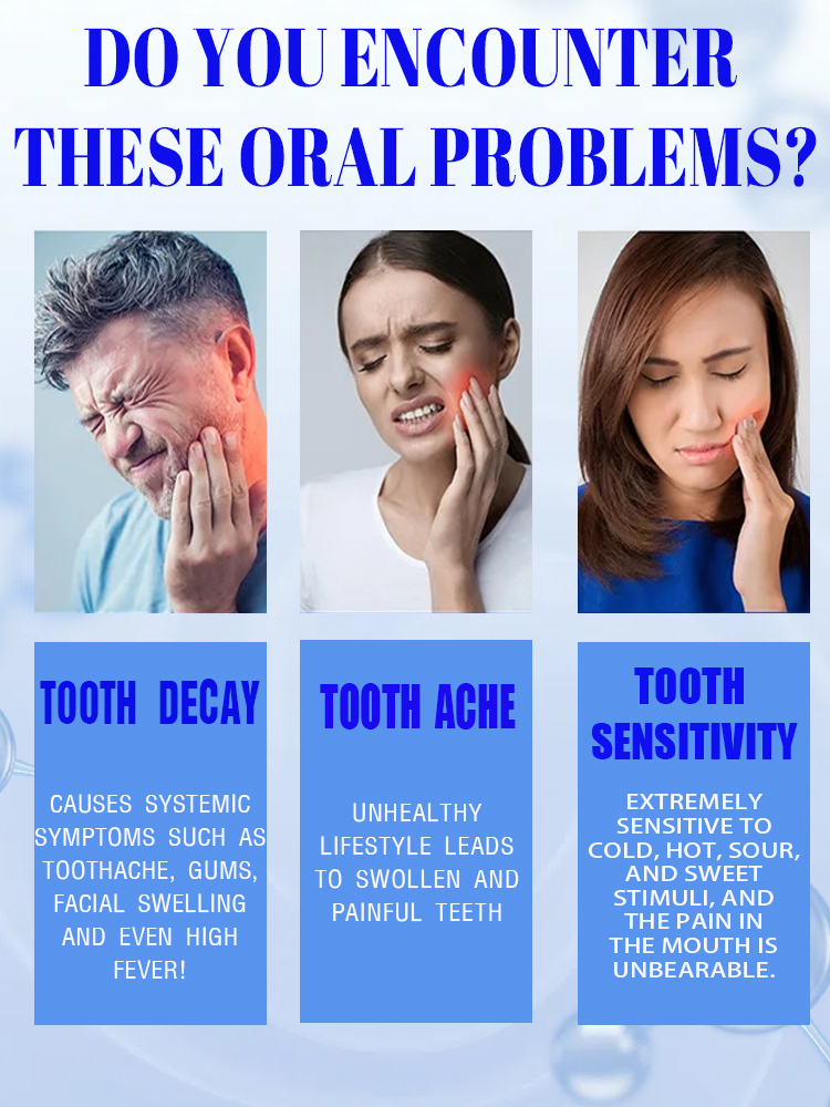 Reparar las caries, eliminar el dolor de muelas, restaurar y blanquear los dientes.
