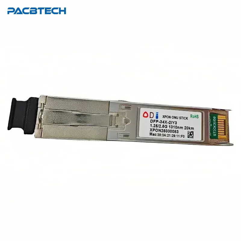 XPON Stick SFP ONU Stick SFP XPON ONU STICK con MAC SC 1310nm/1490nm DDM Pon módulo Ont 20KM módem SC/APC conector