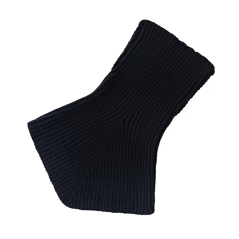 Sciarpa con colletto finto in cotone lavorato a maglia invernale da donna Dolcevita caldo scaldacollo Sciarpa invernale antivento staccabile 36 * 28 cm