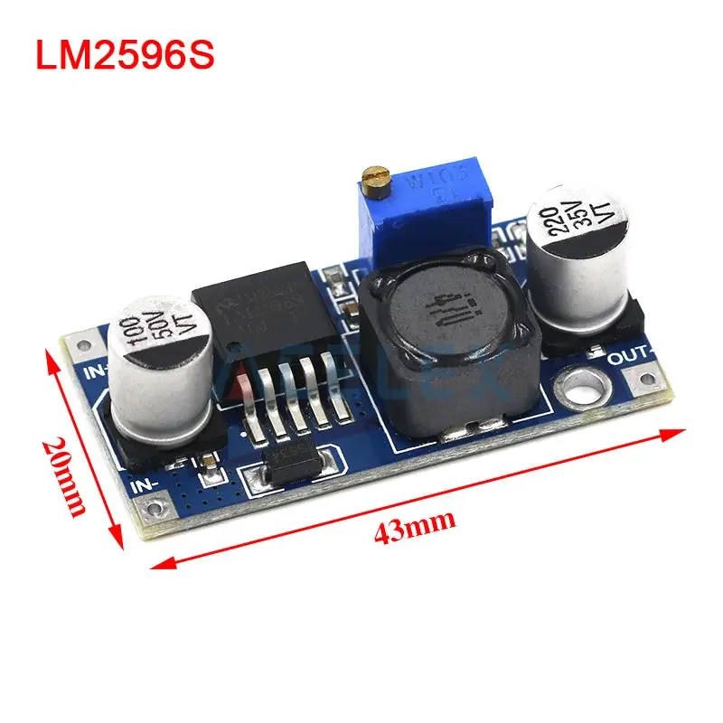 Regulador de voltaje 3A lm2596 LM2596S DC-DC 3-40V módulo de fuente de alimentación reductor ajustable XL6009