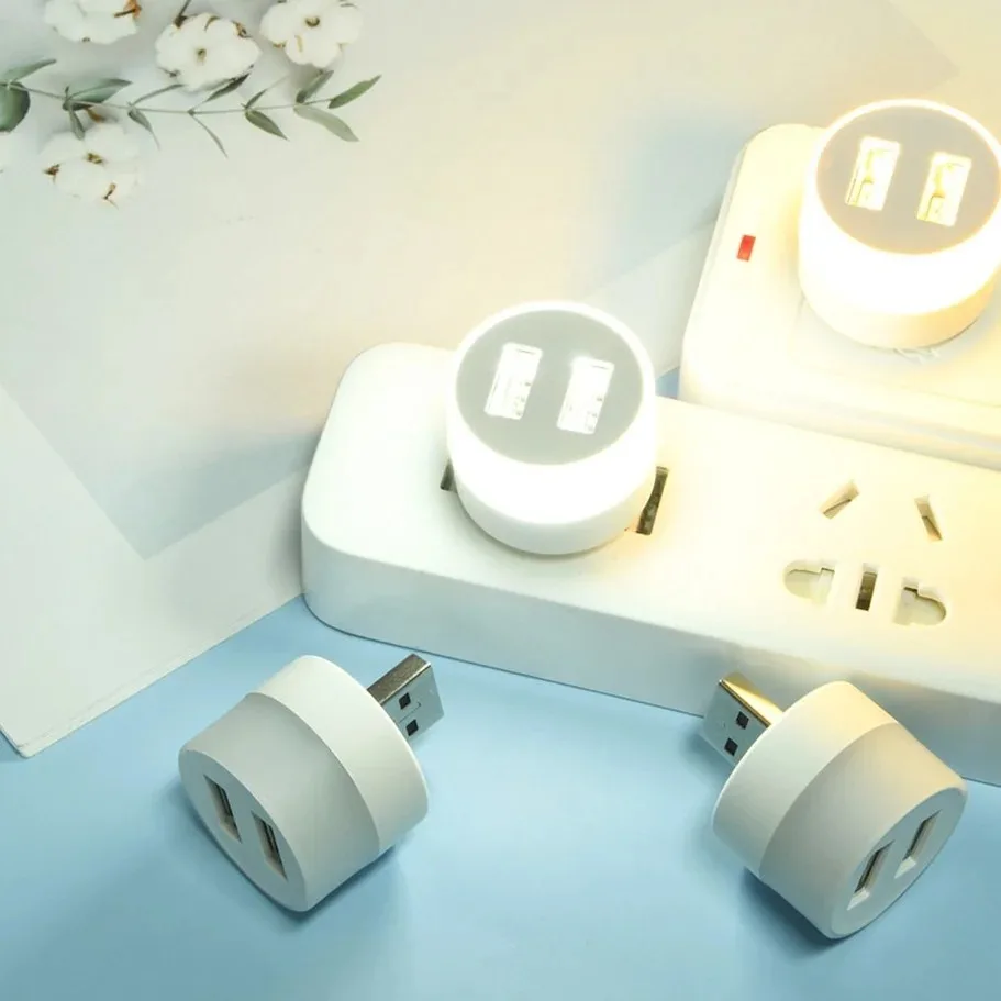Luz USB LED Lámpara de libro USB Protección para los ojos Luz de lectura Lámpara de lectura de computadora Lámparas de libro de carga de energía móvil Mini luz nocturna