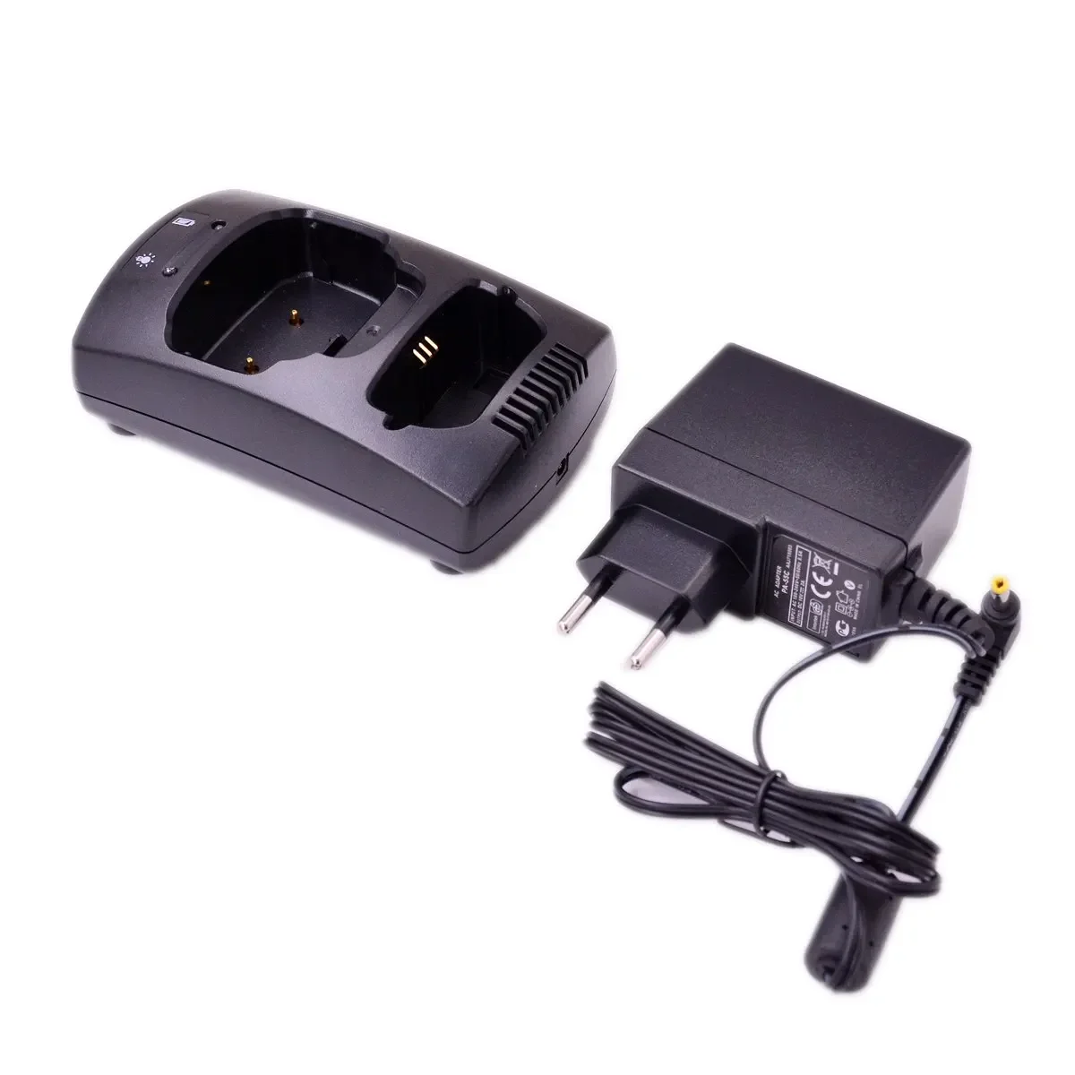 Desktop Rapid Charger Base & AC Plug Adapter Set for Sepura Series STP8000 STP8100 STP8200 STP9000 Ham Radio Charge Tray Parts