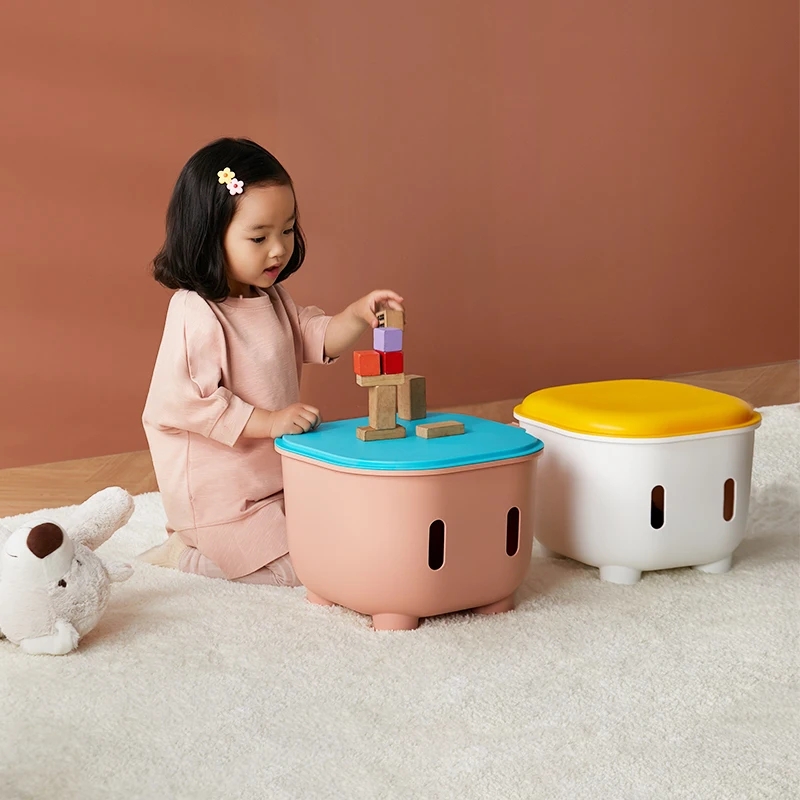 Trẻ Em Lưu Trữ Phân Đồ Chơi Hộp Bảo Quản Dày Hoạt Hình Chống Trơn Trượt Giày-Thay Đổi Cao Su Phân Bé Nhựa Băng Ghế Dự Bị nhỏ Phân