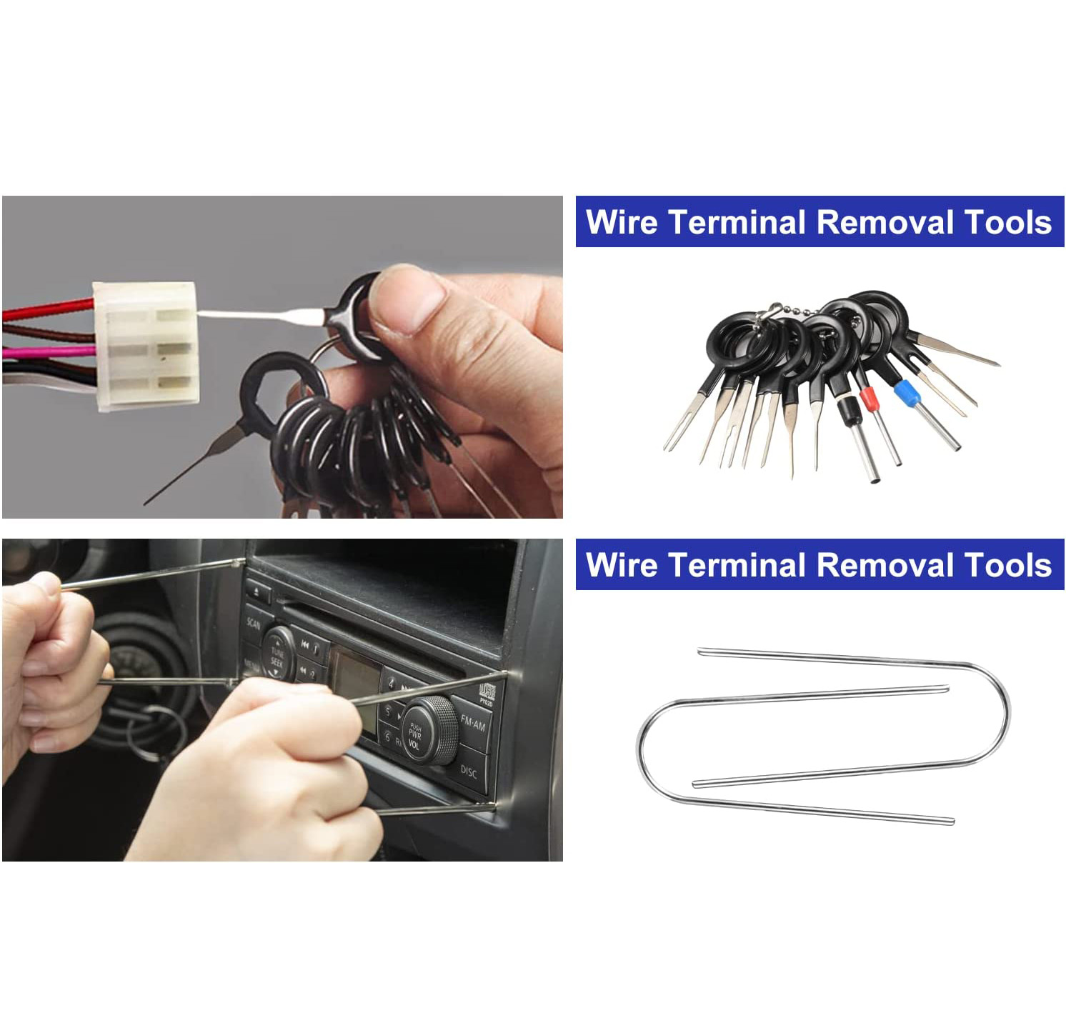 Hand Demontage Werkzeuge Auto Trim Removal Tool Panel Tür Audio Trim Removal Kit Auto Clip Zangen Verschluss Remover Set