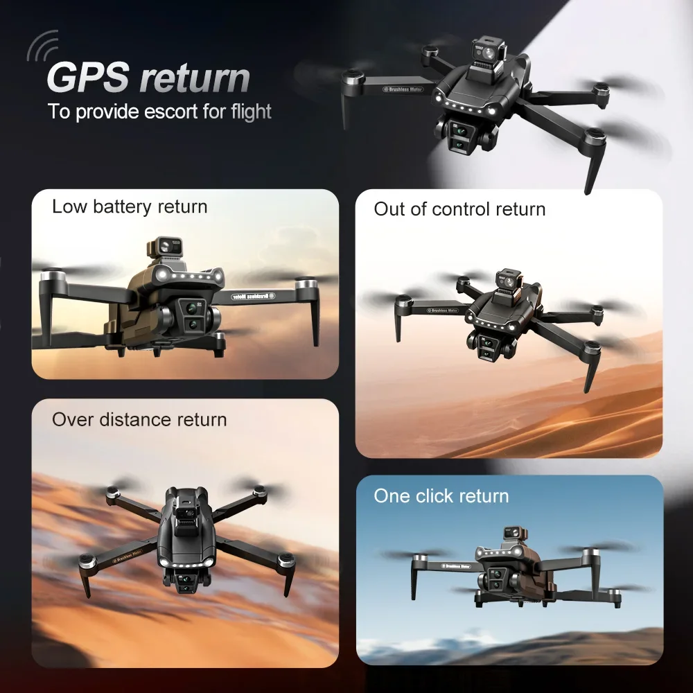 Xiaomi Mijia V198GPS Drone 4K Profesjonalny bezszczotkowy laserowy quadcopter FPV do unikania przeszkód Aerial Optical Foldable Quadcopter Mini 8K Dron