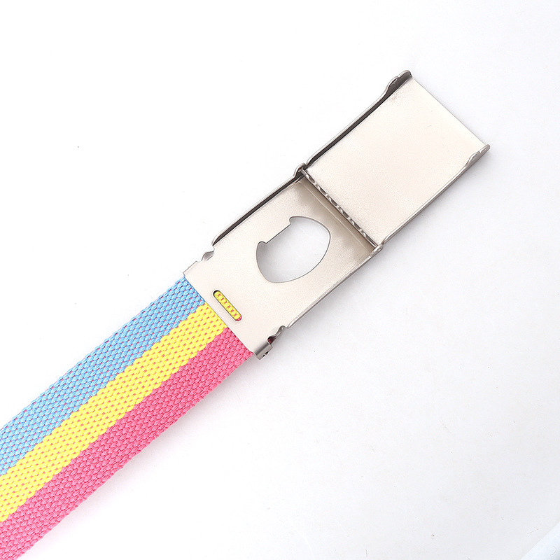 Cinturón táctico militar a rayas de arcoíris de 3,8 cm, diseño de marca de lujo Unisex, cinturón delgado de alta calidad, accesorios para pantalones vaqueros informales de moda