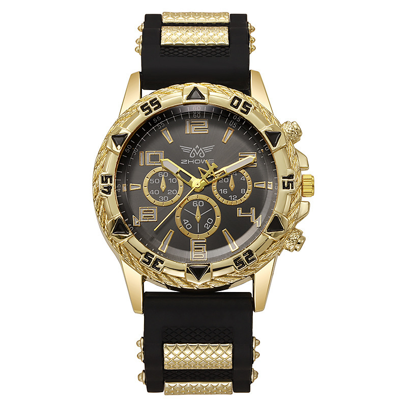 Mode luxe heren quartz horloge zakelijk casual siliconen band herenpolshorloge familie vrienden verjaardagscadeaus