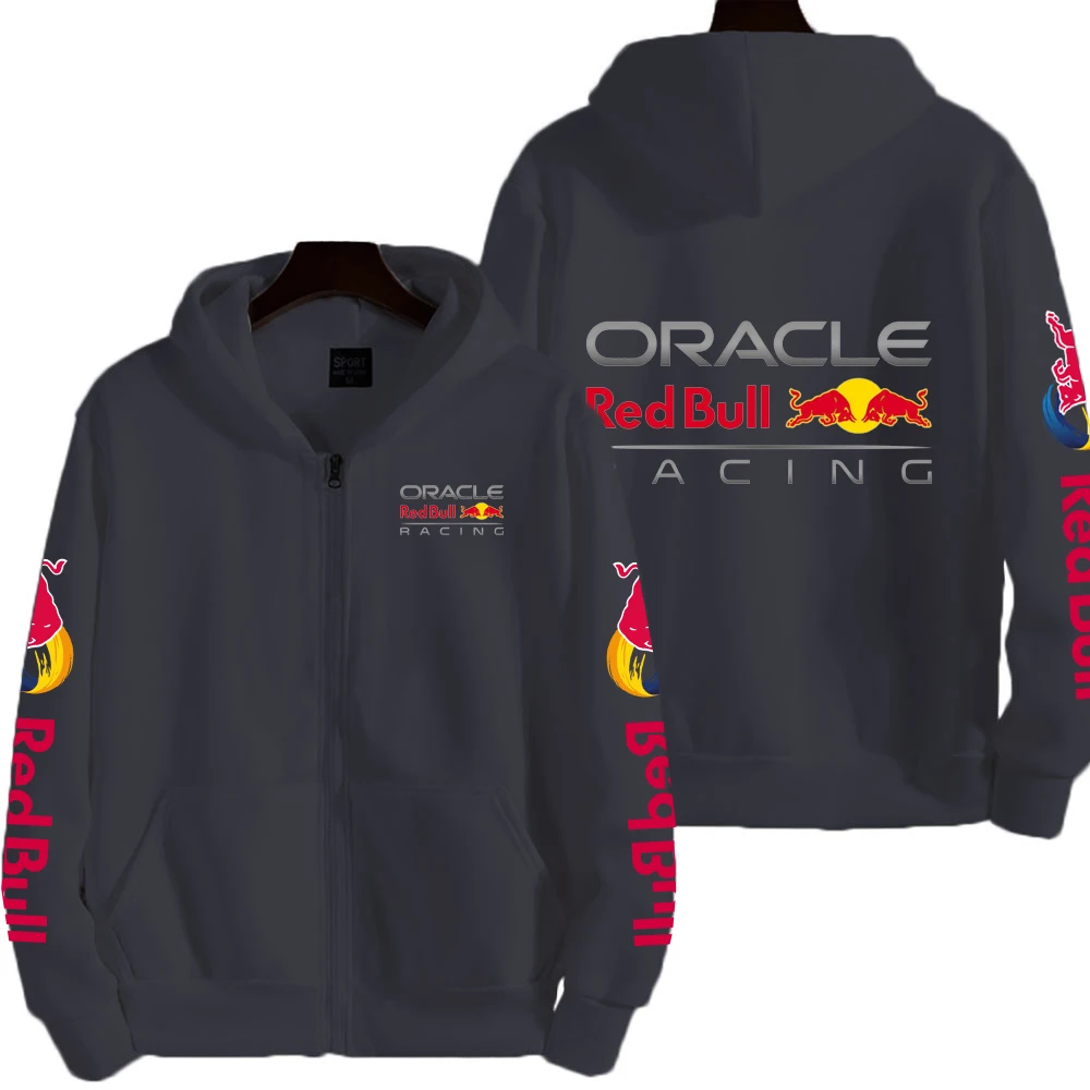Hommes printemps et automne nouveau Red Bull Racing Sports extrêmes sweat à capuche avec fermeture éclair femme fermeture éclair vêtements de sport mode Couple manteau