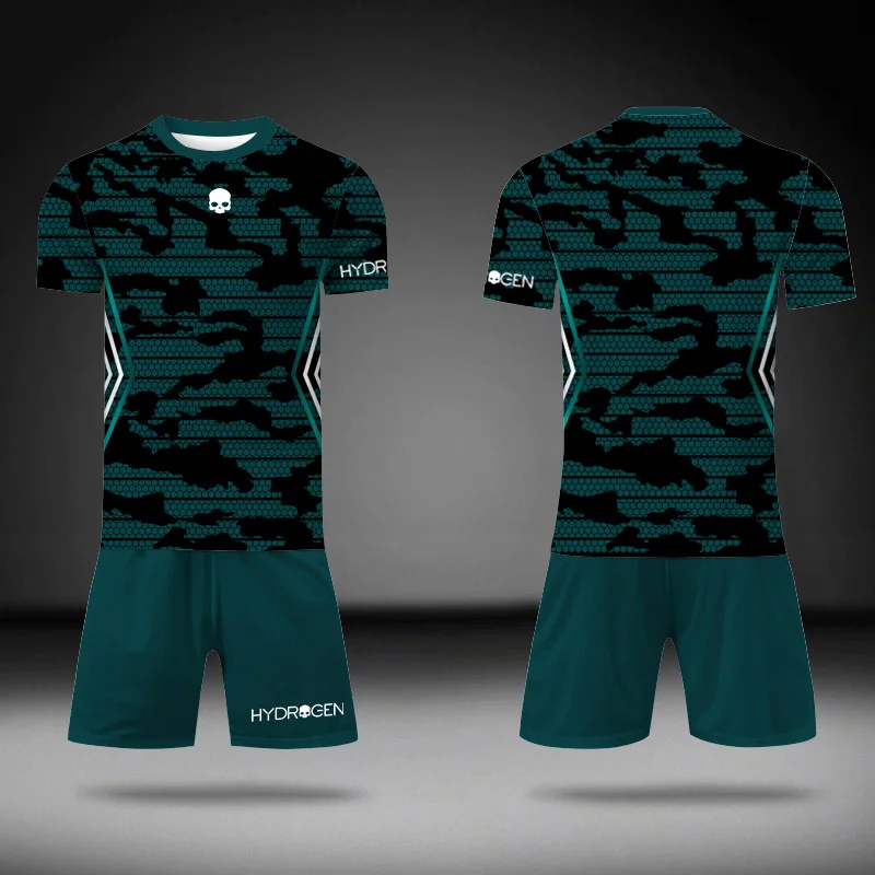 夏メンズ新しい特大ルーズスポーツウェアメンズストライププリントTシャツとショートパンツの2点セットテニスとバスケットボールカジュアルウェア