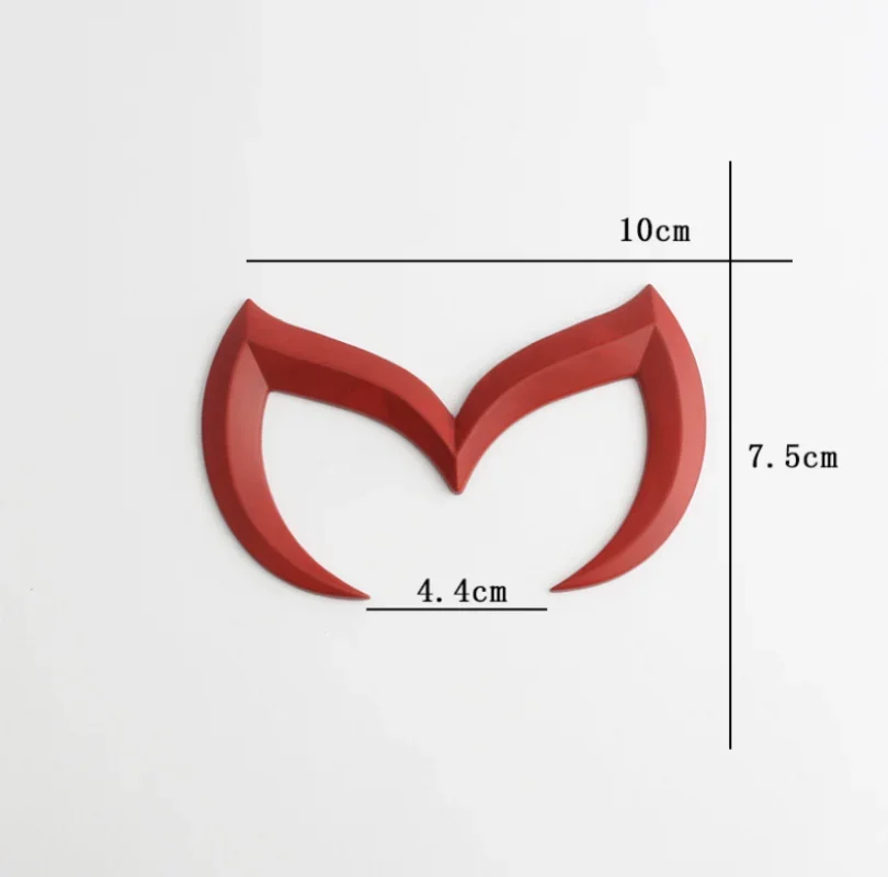 Calcomanías adhesivas con emblema de murciélago de Metal 3D para Mazda 2 3 6 8 Atenza CX-30 CX-50 CX-60 MX-5 CX-3 CX-5 CX-7 accesorios de estilo de coche