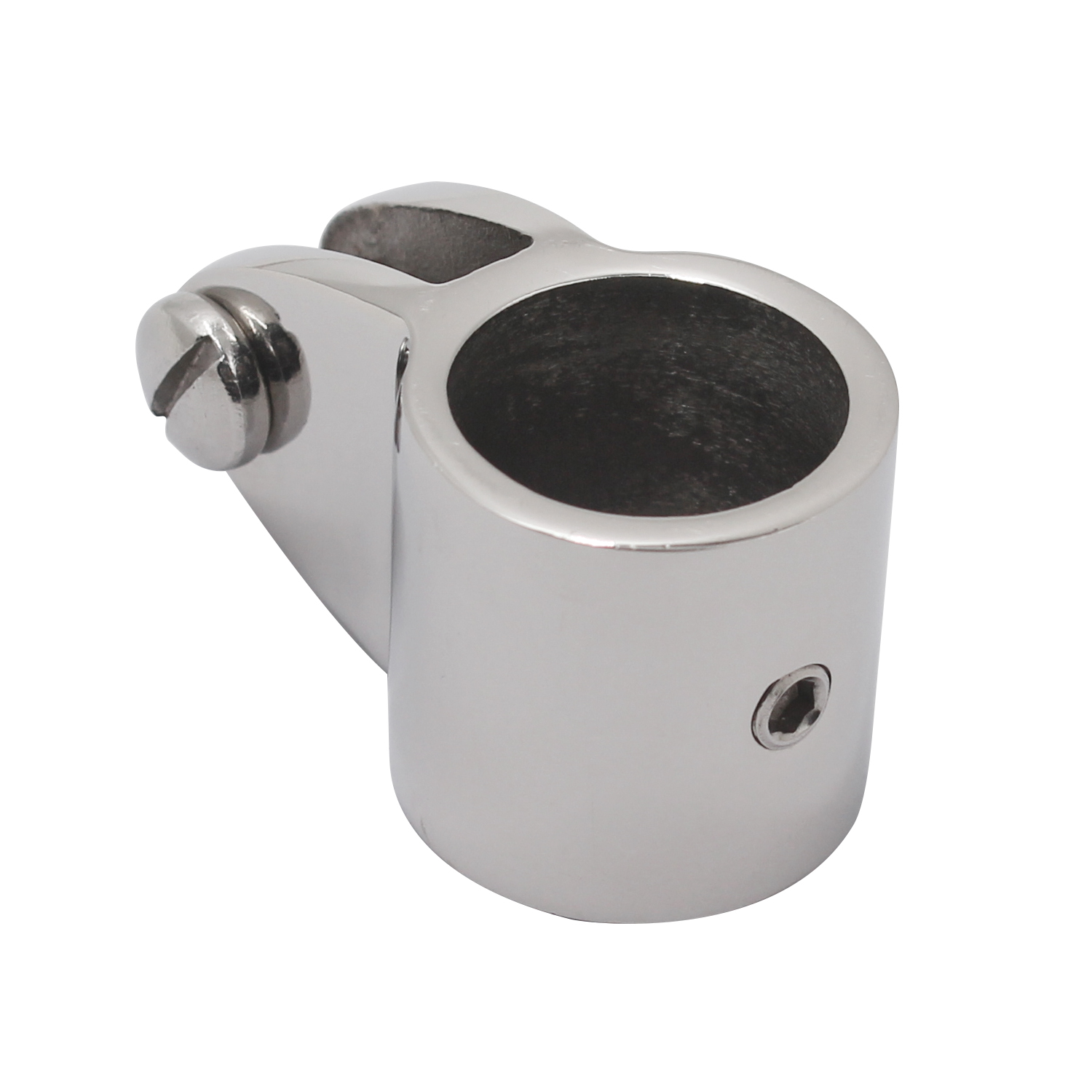 8 PCS Marine 316 Stainless Steel 2-Bow Bimini Top Hardware Fitting Set Deck Hinge Jaw Slide Eye End Fitting for 22/25mm Pipe