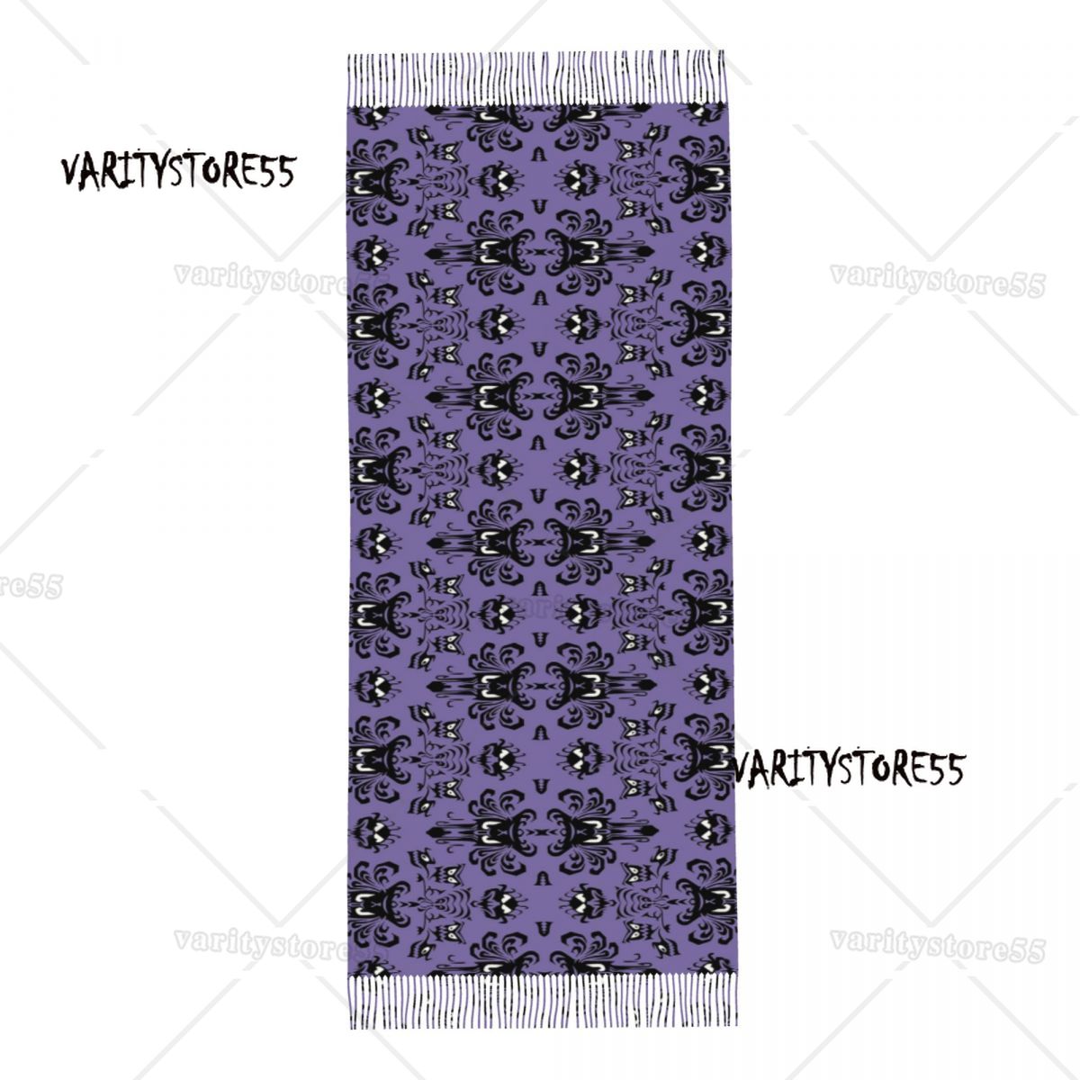 Шарф женский теплый длинный мягкий, с кисточками