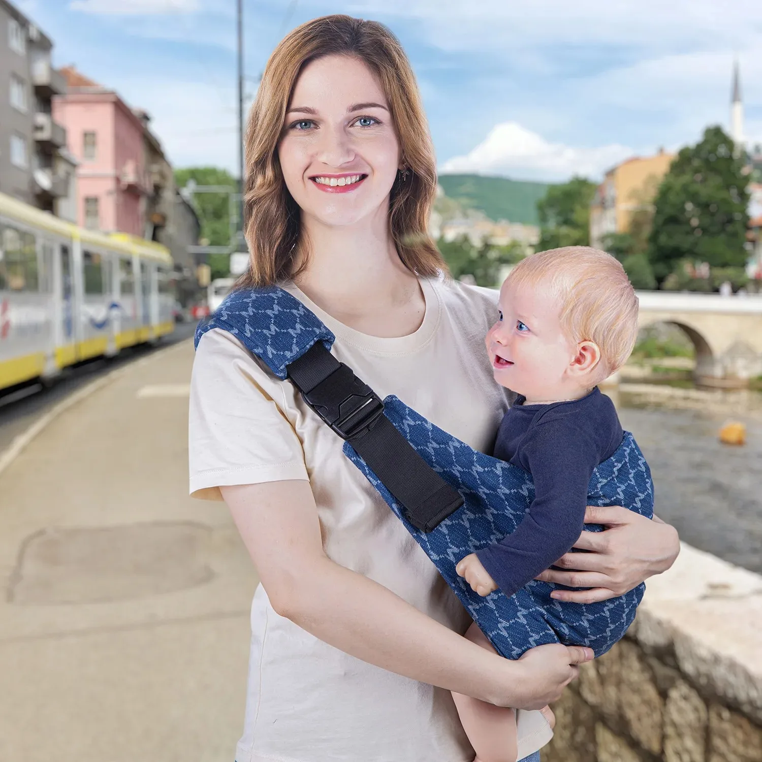 Porte-bébé réglable pour tout-petits avec imprimé léopard |   Portable et respirant |   360 °   Harnais de sécurité pour usage quotidien