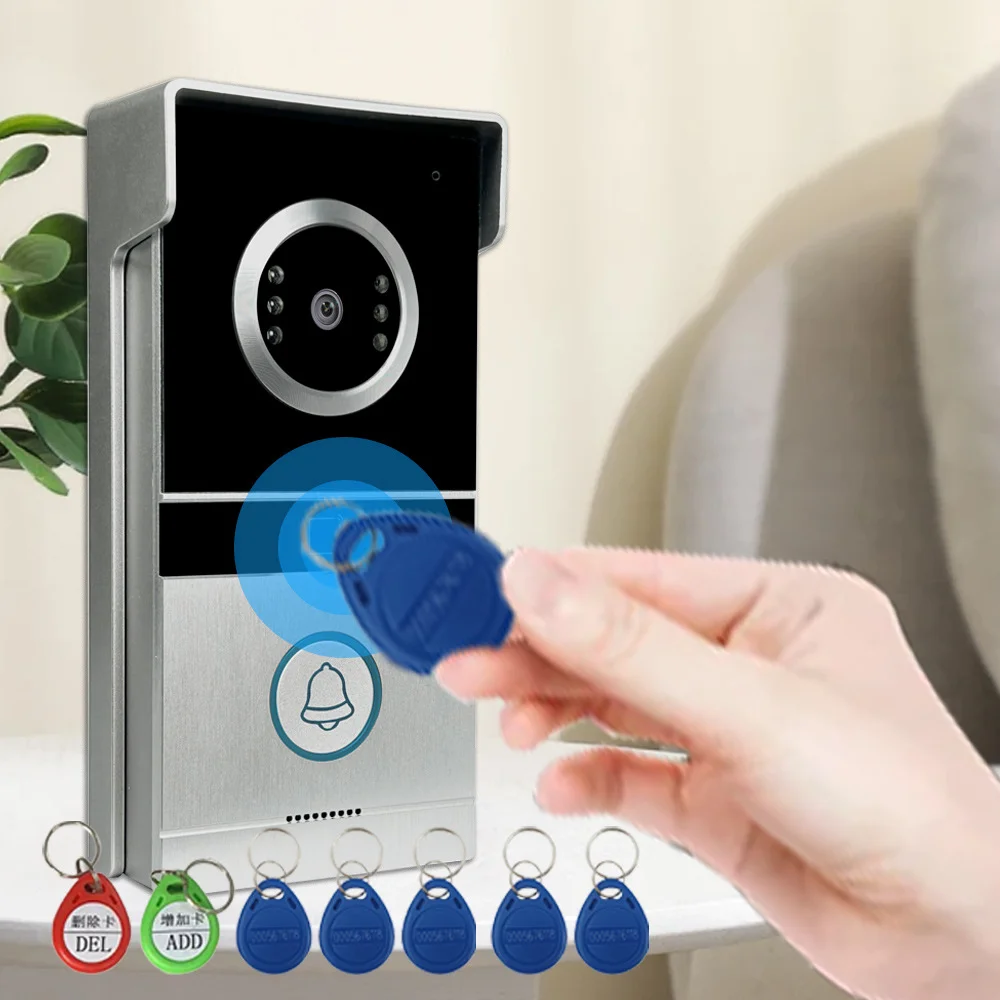 AnjieloSmart 7 ''TFT цветной проводной видеодомофон домофонная система для дома внутренний монитор видеодомофон ИК ночного видения