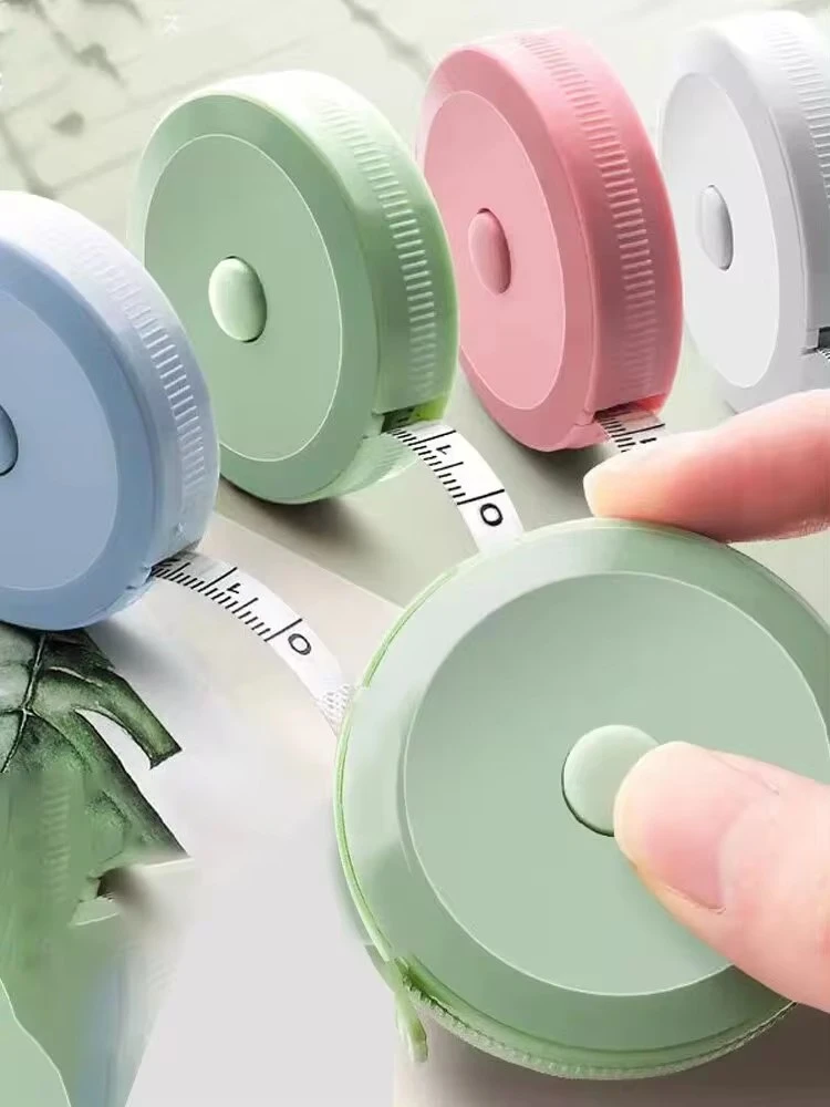 1 Pack Tape Measure Measuring Tape for Body Fabric Sewing Tailor Cloth Knitting Craft Weight Loss Measurements Retractable 1.5 M