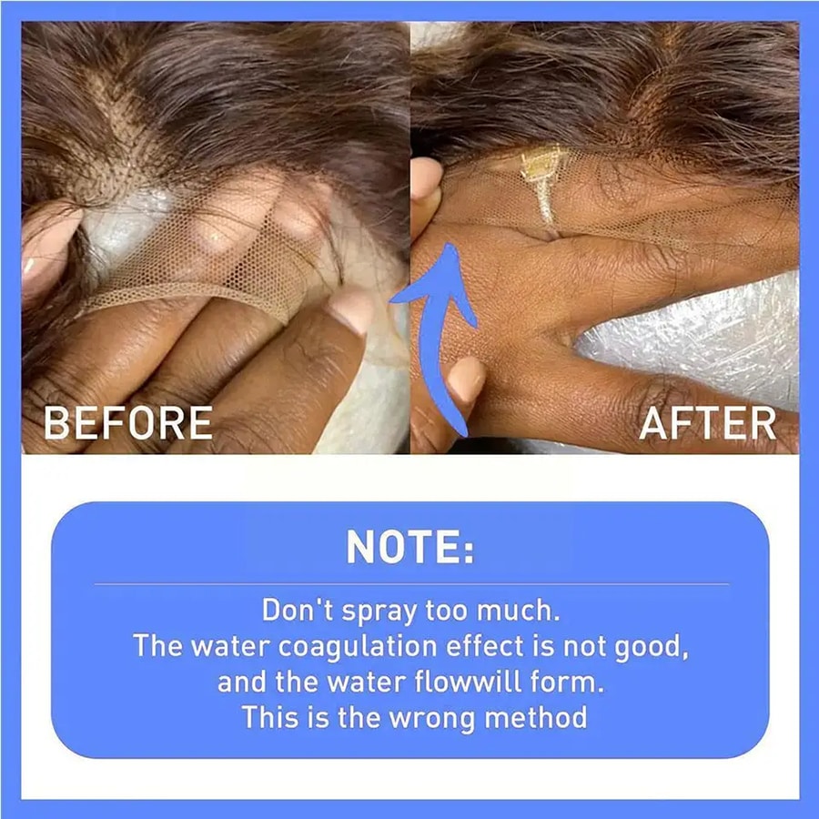 120ML レース溶解および保持スプレー ウィッグ用接着剤不使用のヘア接着剤、強力な自然な仕上げホールドとコントロール