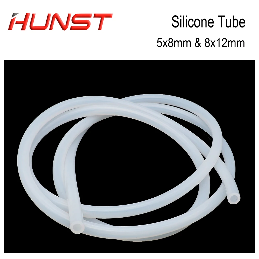 Tubo de silicona HUNST, manguera Flexible de tubería de agua de 8x12mm y 5x8mm para Sensor de agua, bomba de agua, enfriador de agua y tubo láser.