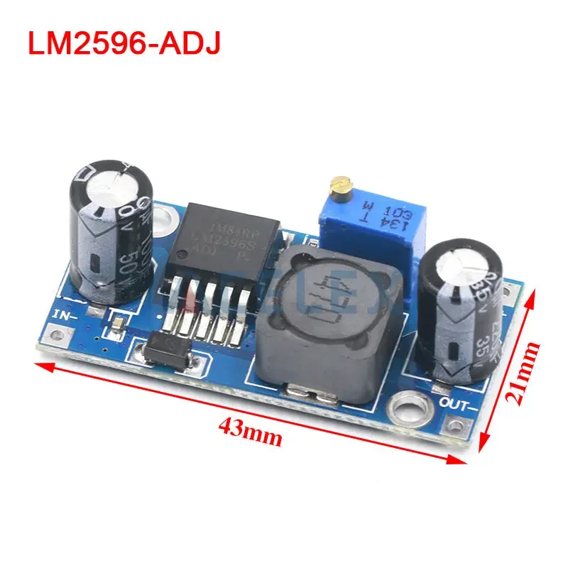 Regulador de voltaje 3A lm2596 LM2596S DC-DC 3-40V módulo de fuente de alimentación reductor ajustable XL6009