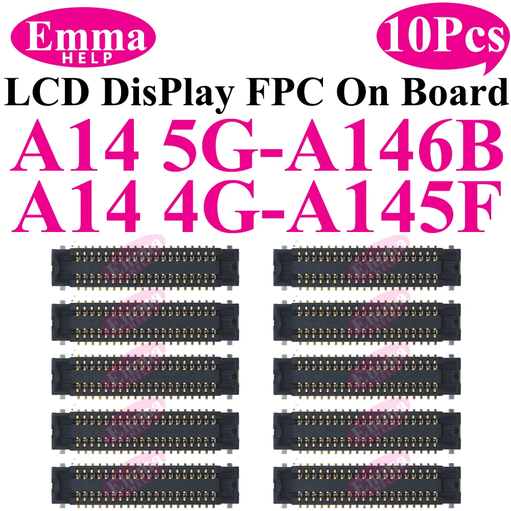 10pcs LCD Display Screen Flex FPC Connector For Samsung Galaxy A55 A35 A25 A15 A05 A54 A34 A24 A14 A04  Plug On Board 40 78 pin