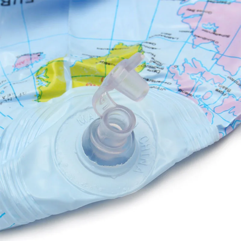 Globo inflable de 16 pulgadas, versión en inglés del mundo, mapa del océano de la tierra, juguetes educativos de geografía para niños, suministros para estudiantes, 1 Uds.
