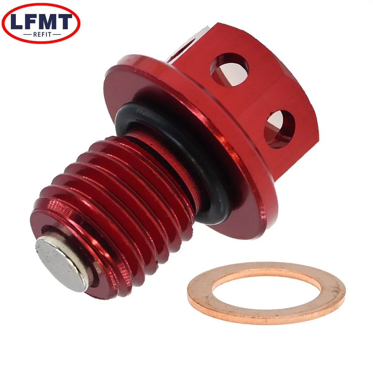 M12xP1.5 Magnetic Oil Drain Plug Bolt Screw For Yamaha YZF-R3 YZF-R25 MT-03 MT-25  YZ250X XT250X WR250R WR250X YZ250Serow 250