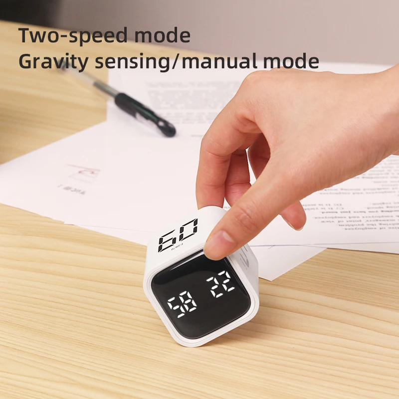 Gravity Flip Timer Stil trillingsgeluid Alarm 5-60 minuten en aangepaste countdown Perfect voor werken, leren, kookstudie