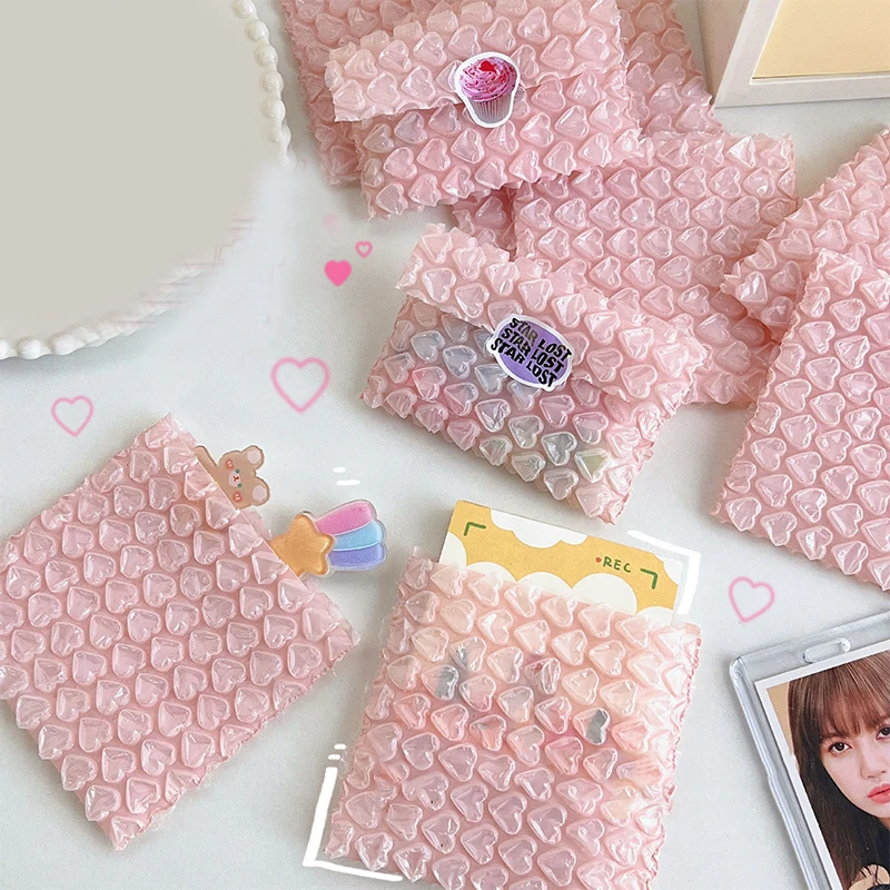 ซองใส่ซองจดหมายสีชมพู10ชิ้น, ซองบับเบิ้ลซองจดหมายสำหรับธุรกิจซองกันกระแทกสำหรับการส่งจดหมายบรรจุภัณฑ์อุปกรณ์เสริมกระเป๋า