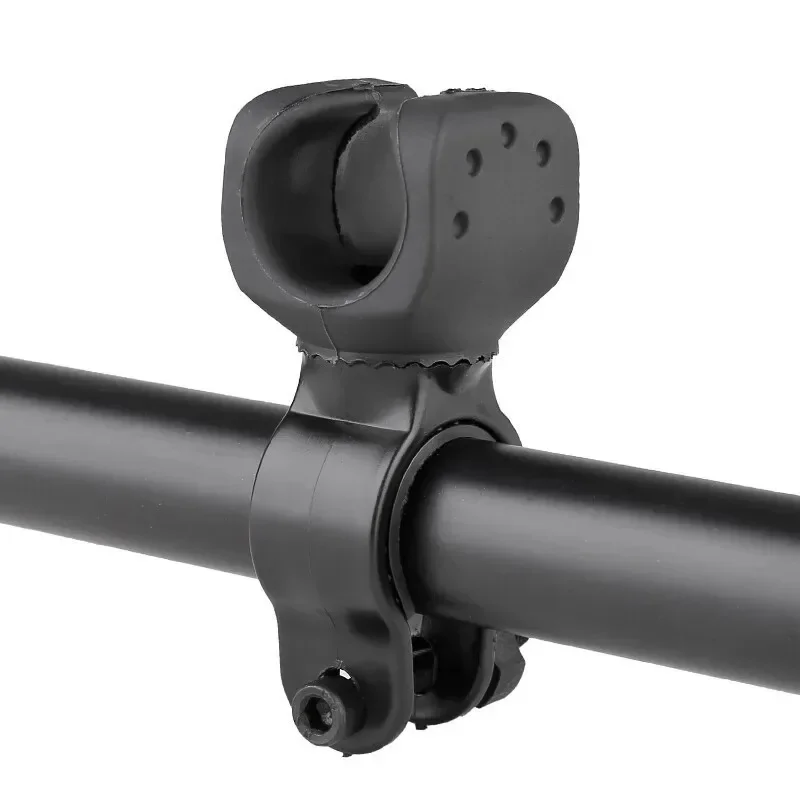 Soporte de luz giratorio de 360 grados para bicicleta de montaña y carretera, soporte para linterna LED, soporte Universal para linterna, Clip de luz delantera